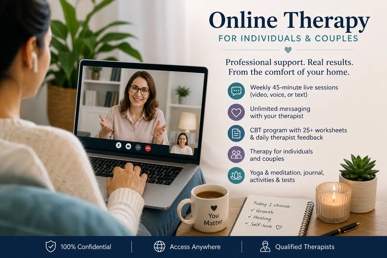 Online Therapy for Individuals and Couples: A Smarter Way to Take Control of Your Mind