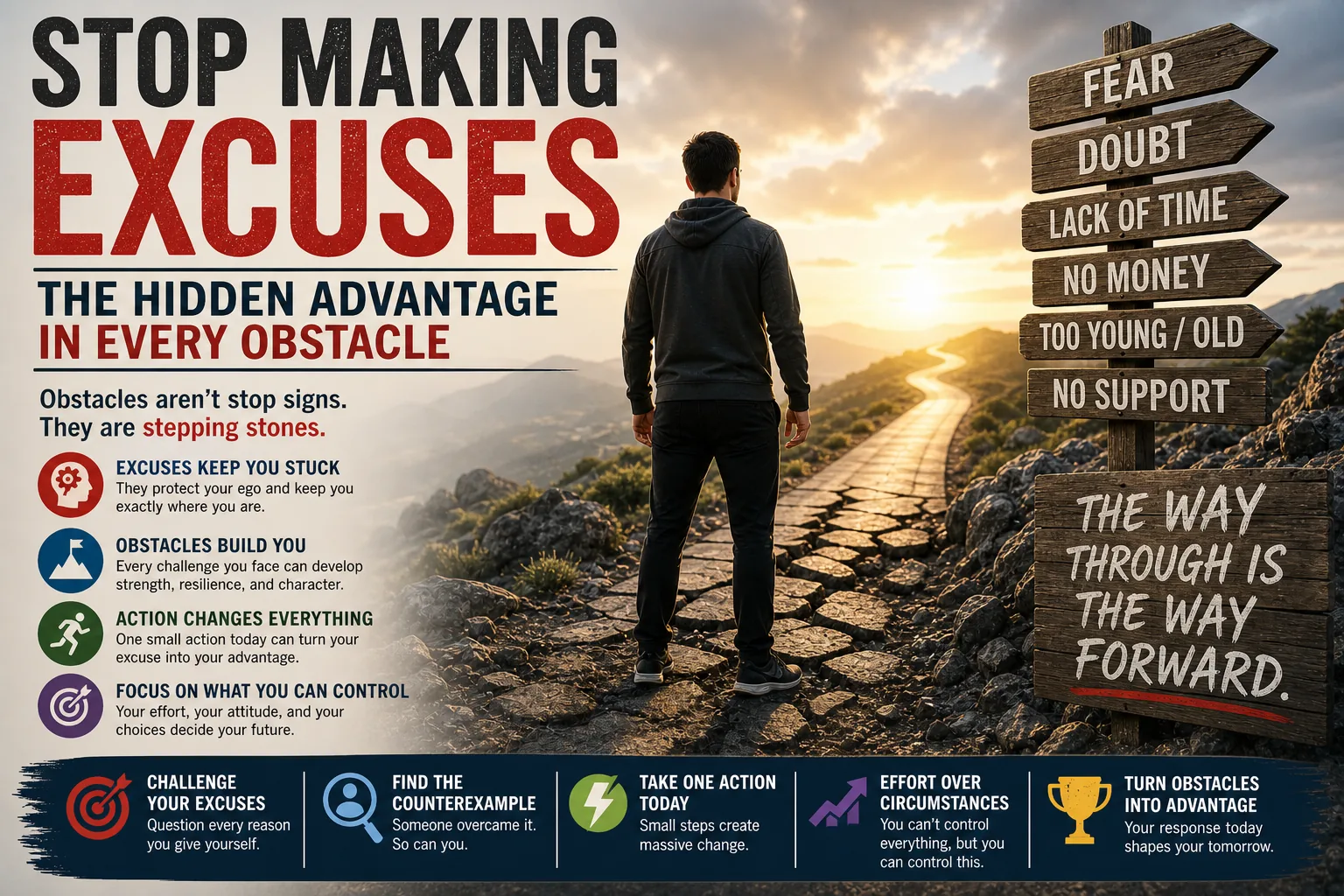Stop Making Excuses: The Hidden Advantage in Every Obstacle